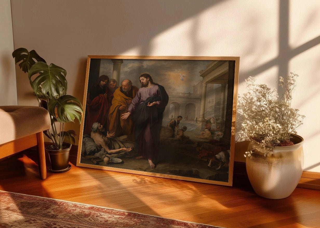 Cuadro Curación del paralítico en Betesda (Murillo)