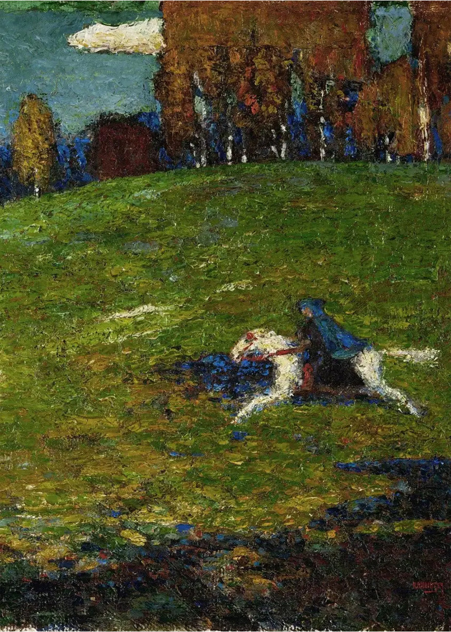 Cuadro Curva libre al punto (Kandinsky)