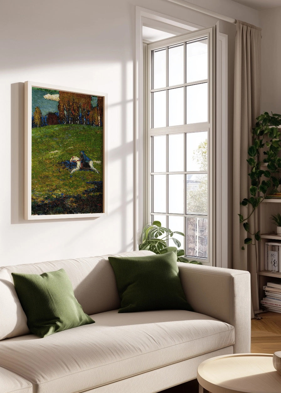 Cuadro Curva libre al punto (Kandinsky)