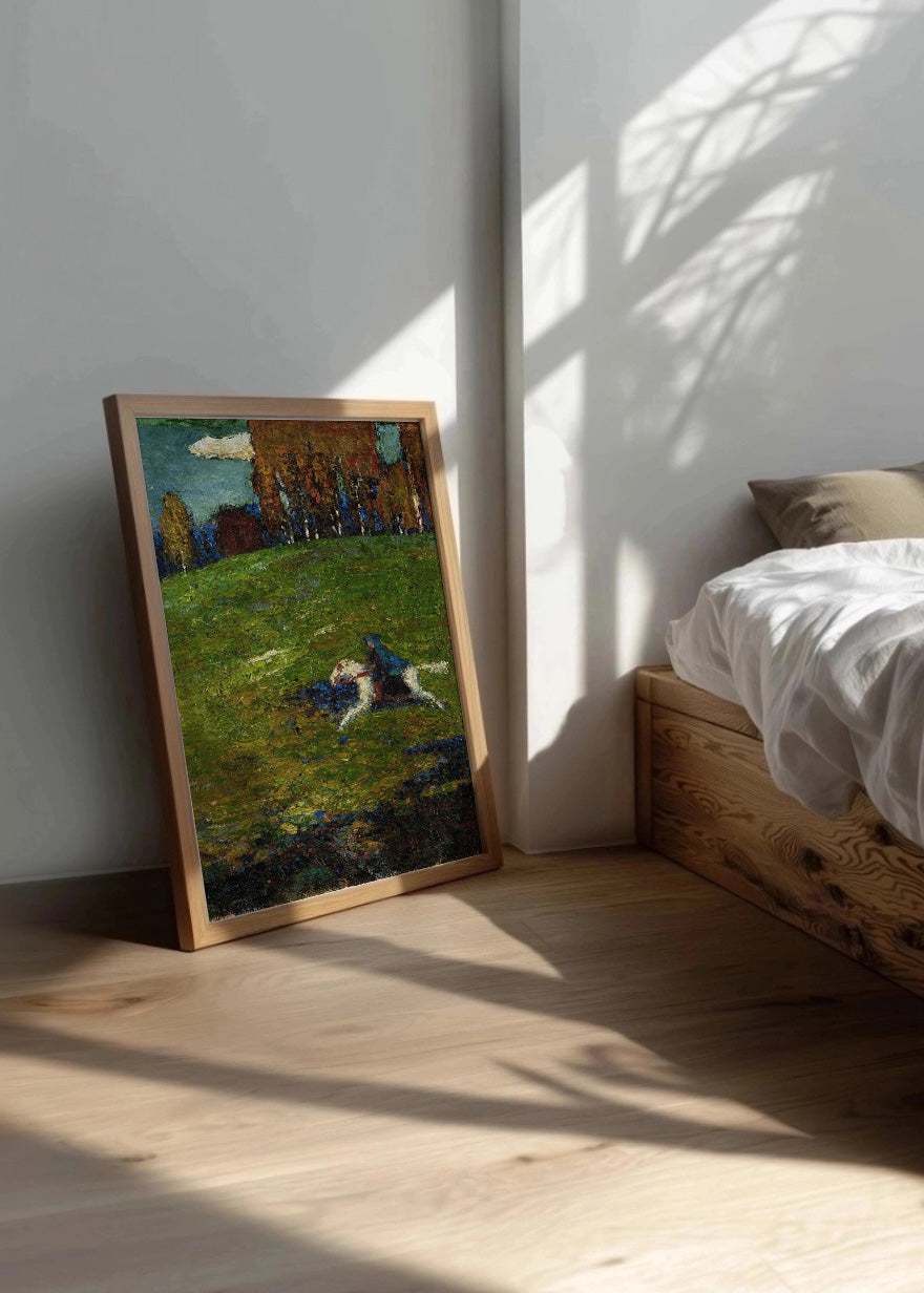 Cuadro Curva libre al punto (Kandinsky)