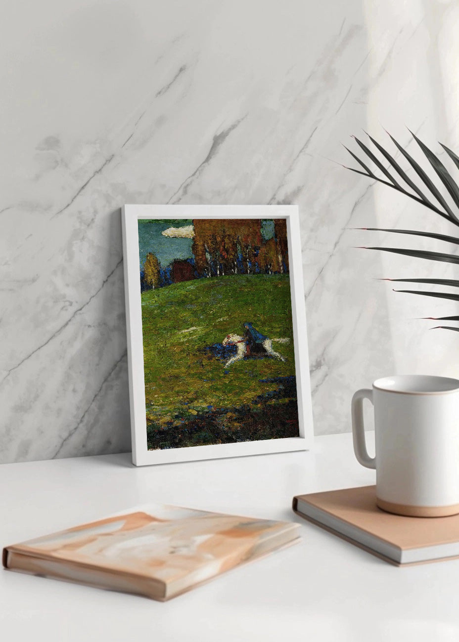 Cuadro Curva libre al punto (Kandinsky)