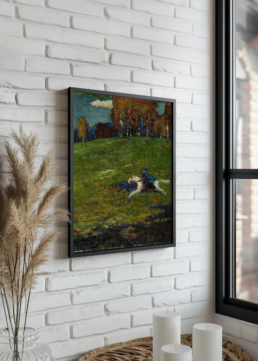 Cuadro Curva libre al punto (Kandinsky)