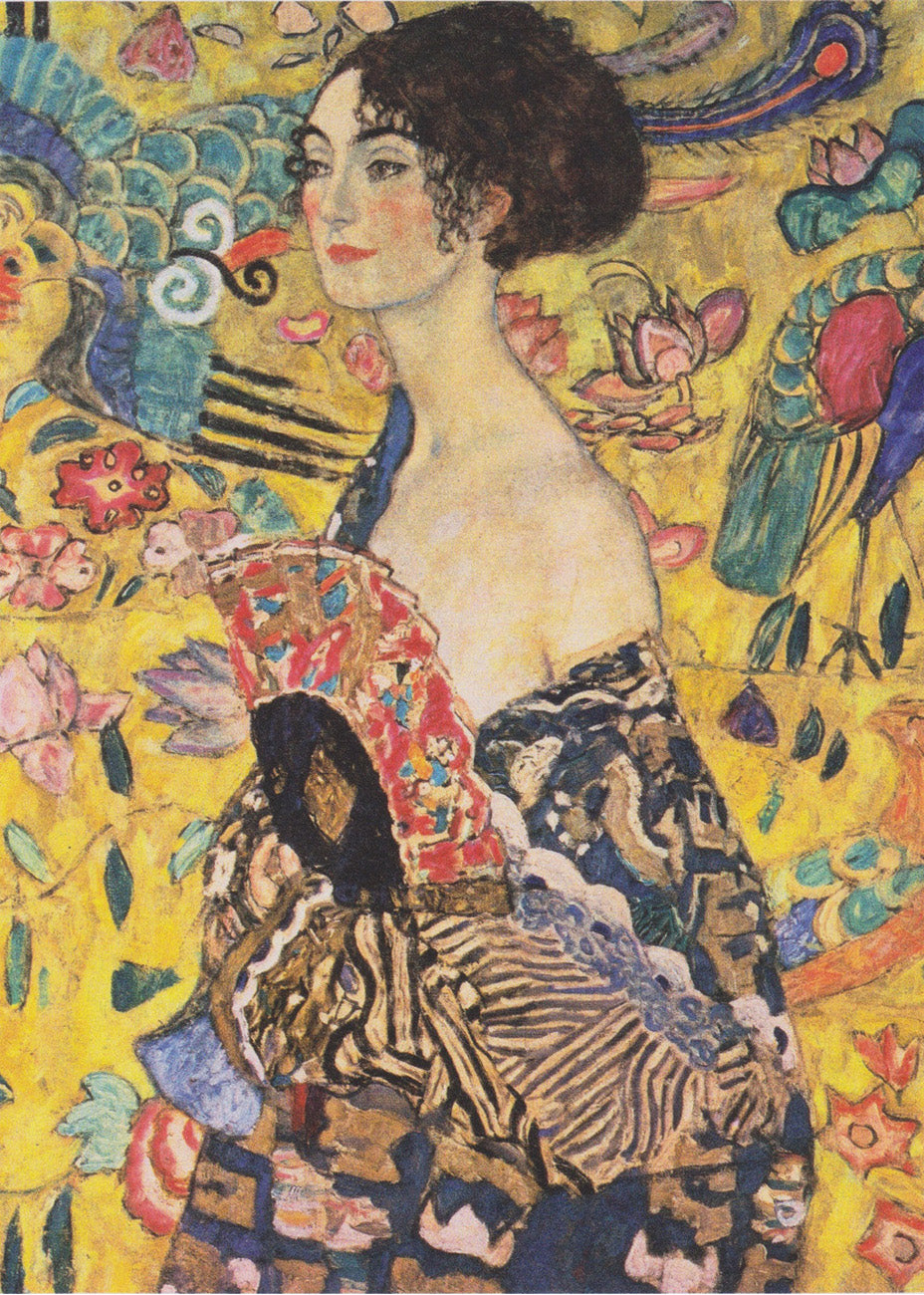 Cuadro Dama con el abanico (Gustav Klimt)