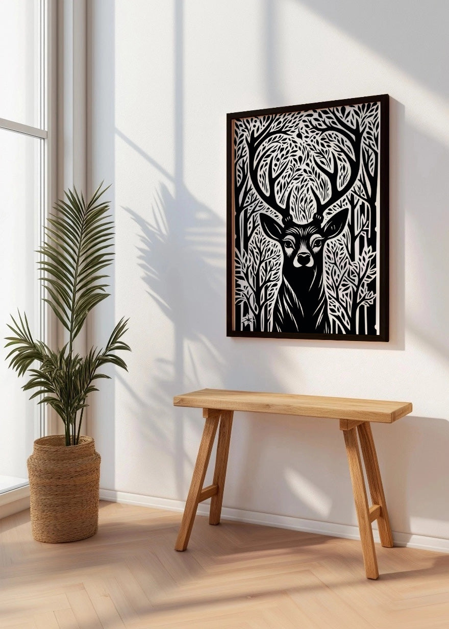 Cuadro Deer portrait