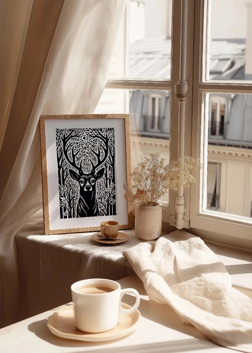 Cuadro Deer portrait