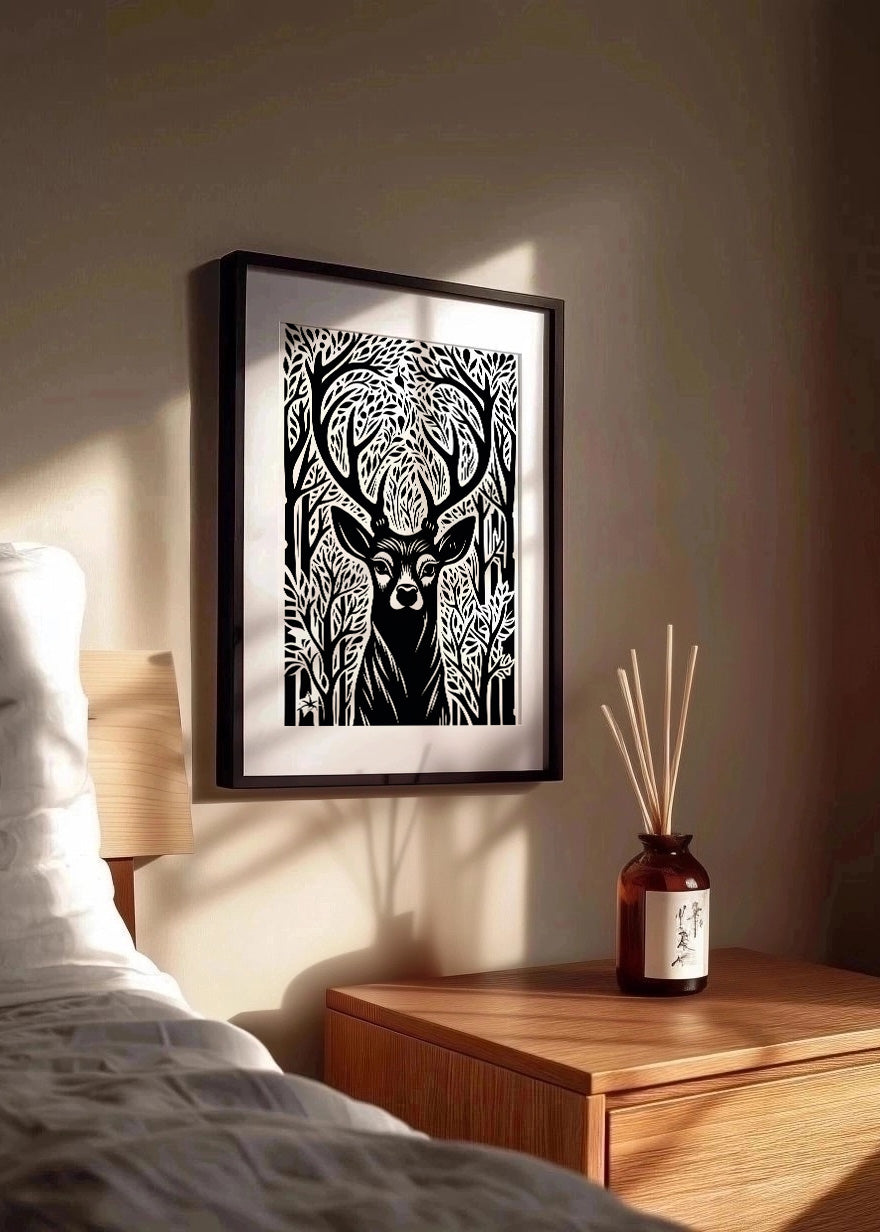 Cuadro Deer portrait