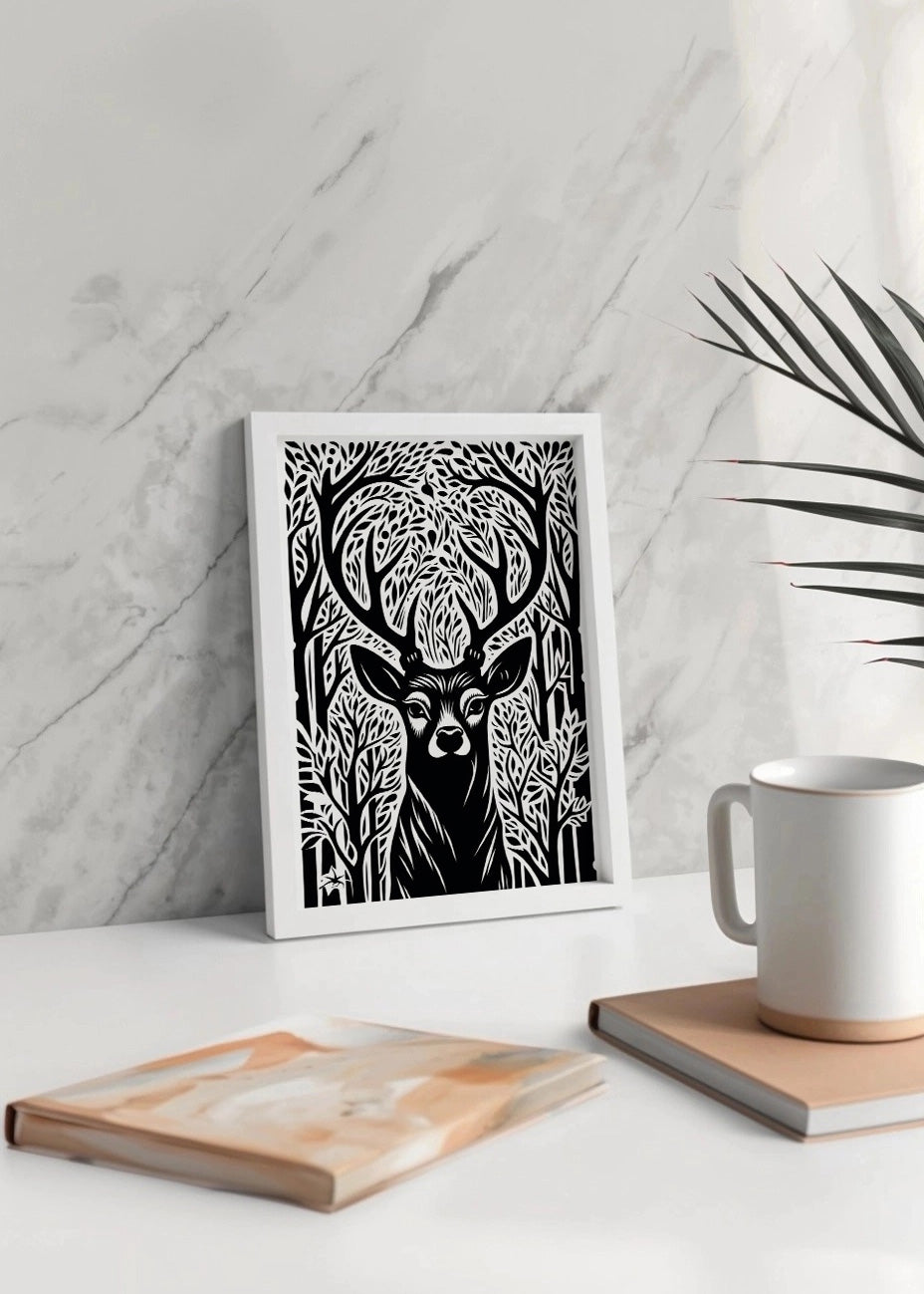 Cuadro Deer portrait