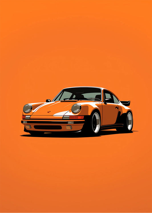 Cuadro Deportivo naranja