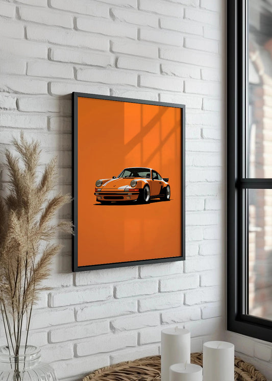 Cuadro Deportivo naranja
