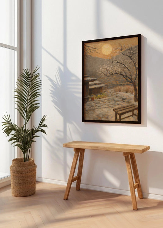 Cuadro Descanso bajo la nieve