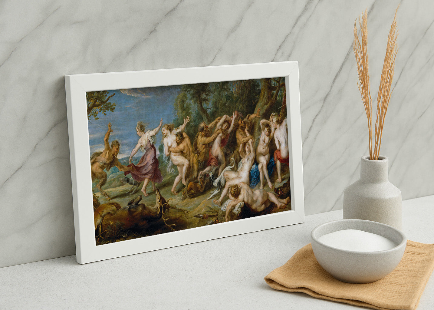 Cuadro Diana y sus ninfas sorprendidas por sátiros (Rubens)