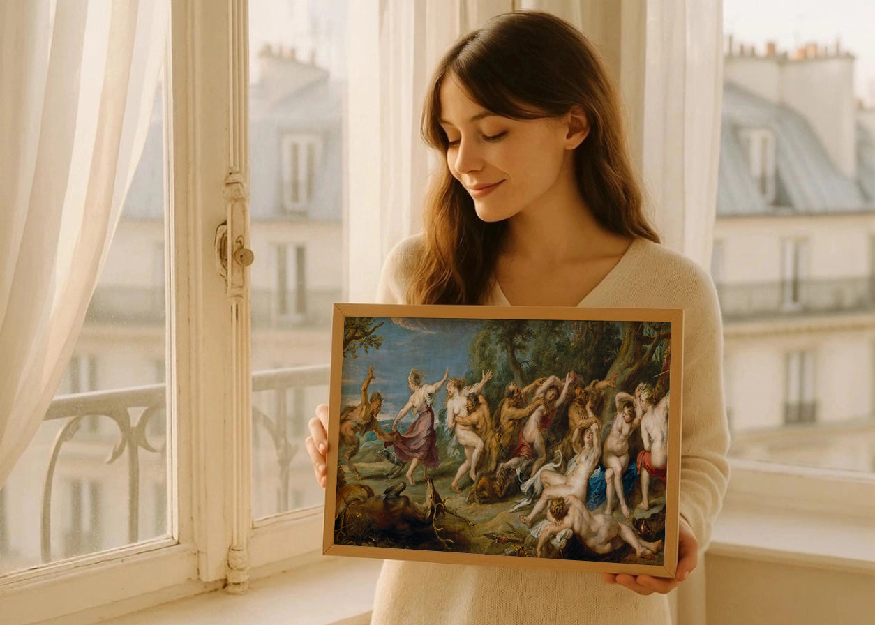 Cuadro Diana y sus ninfas sorprendidas por sátiros (Rubens)