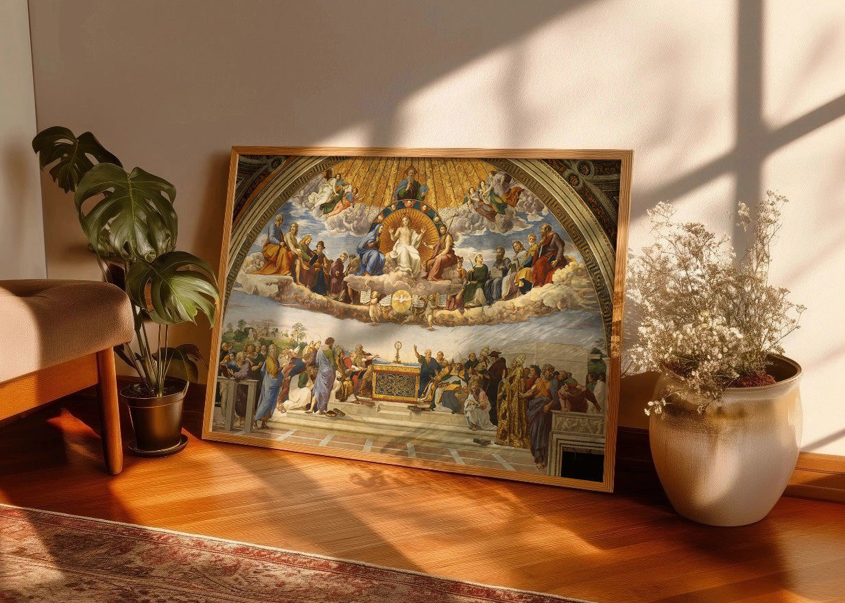 Cuadro Disputa del Santísimo Sacramento (Rafael) aa
