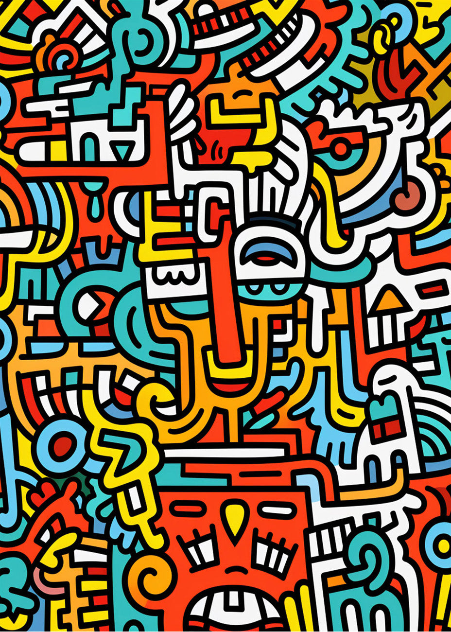 Cuadro Doodle art