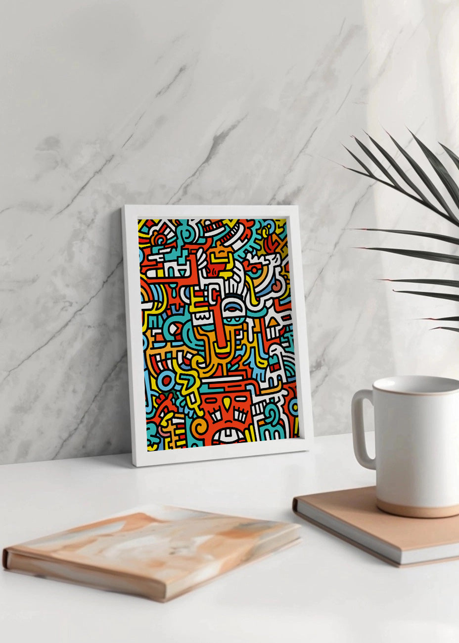 Cuadro Doodle art
