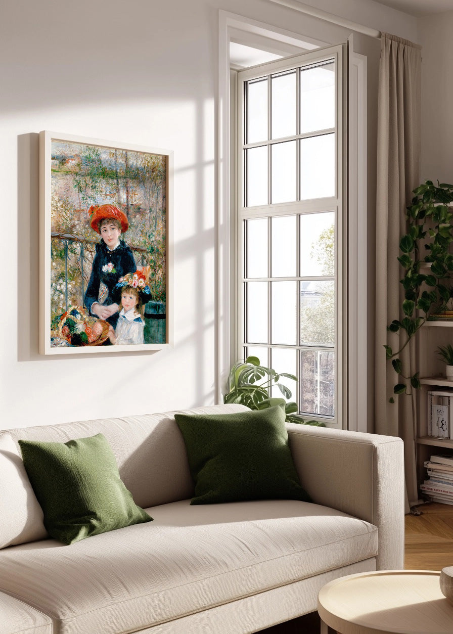 Cuadro Dos hermanas en la terraza (Renoir)