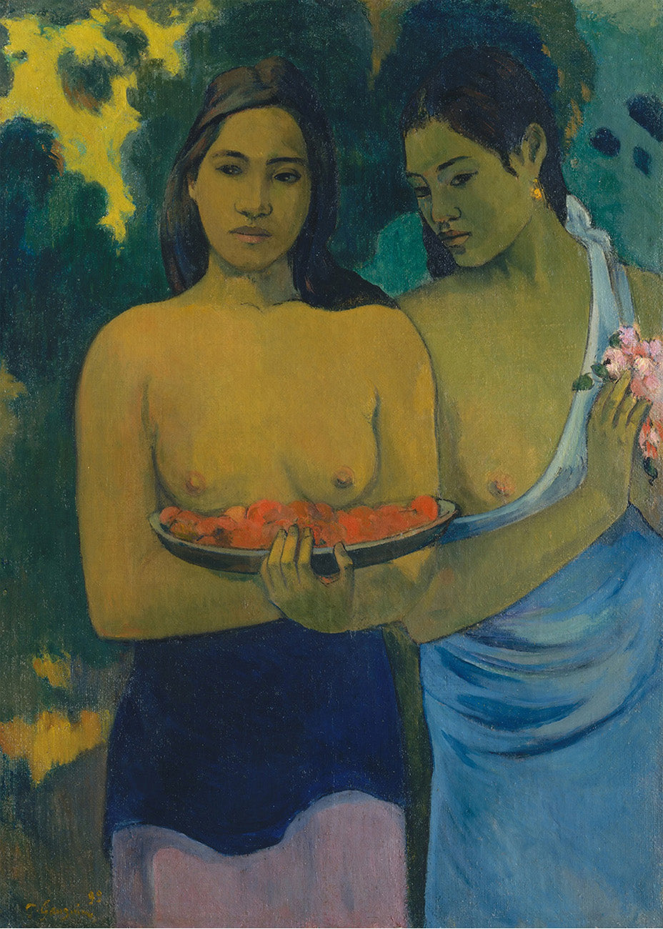 Cuadro Dos mujeres tahitianas (Gauguin)