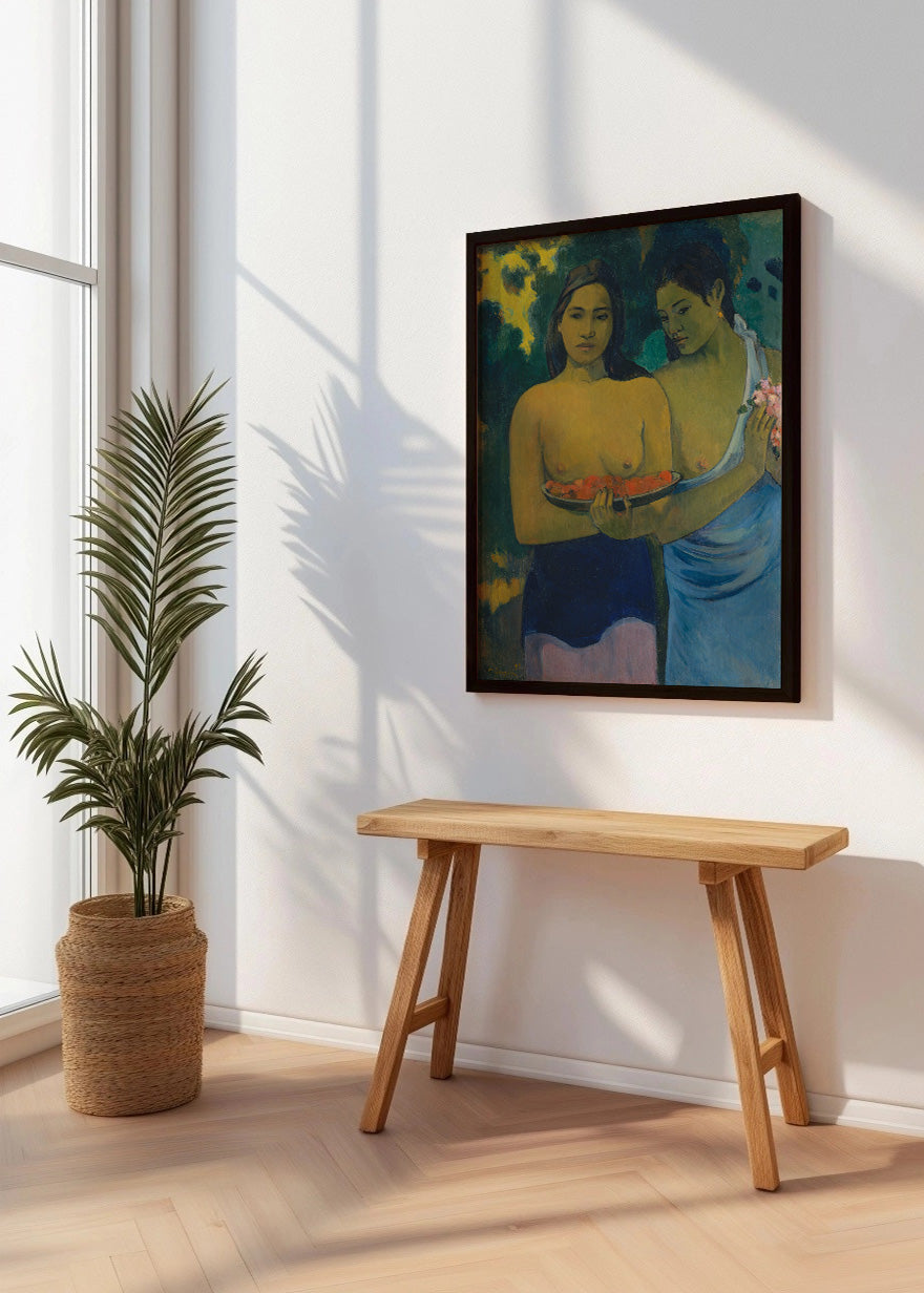 Cuadro Dos mujeres tahitianas (Gauguin)