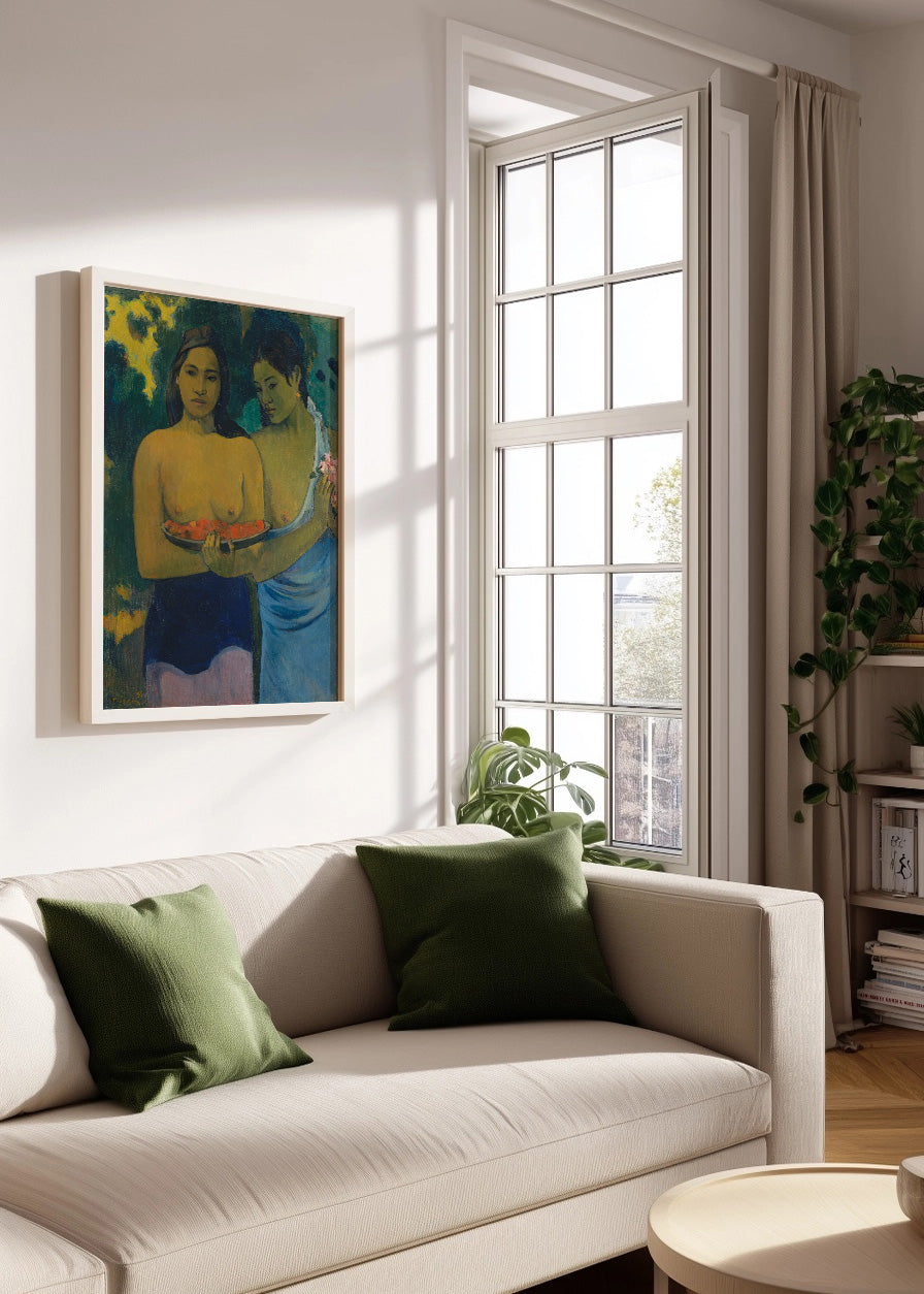 Cuadro Dos mujeres tahitianas (Gauguin)