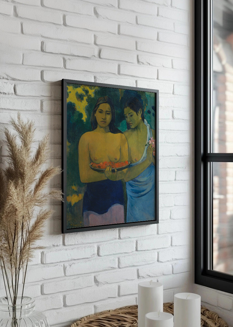 Cuadro Dos mujeres tahitianas (Gauguin)