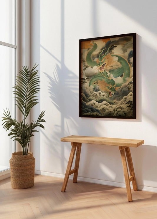 Cuadro Dragón japonés