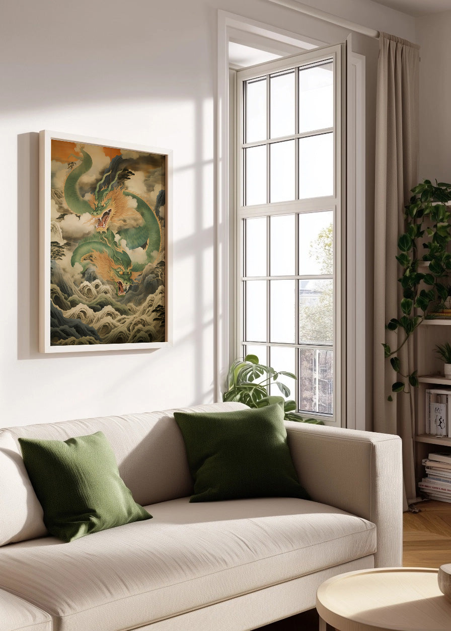 Cuadro Dragón japonés