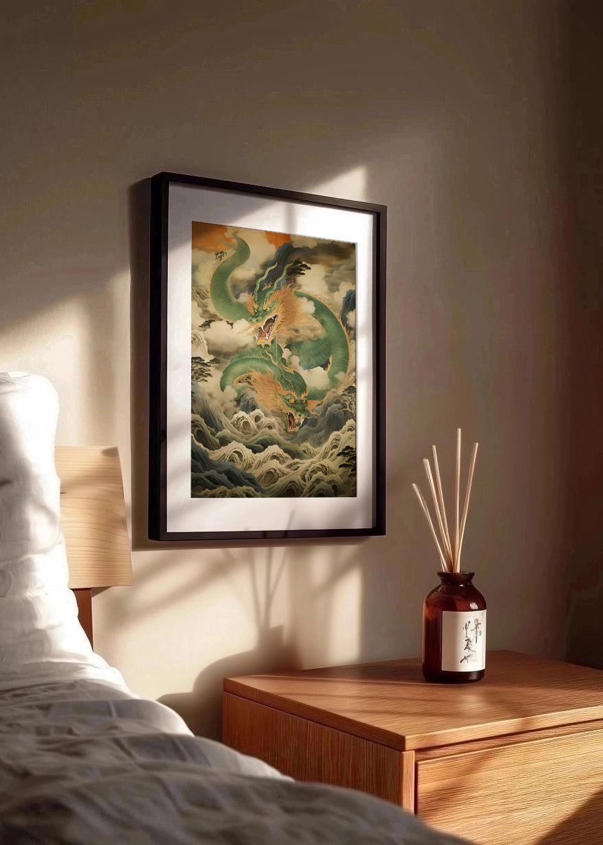 Cuadro Dragón japonés