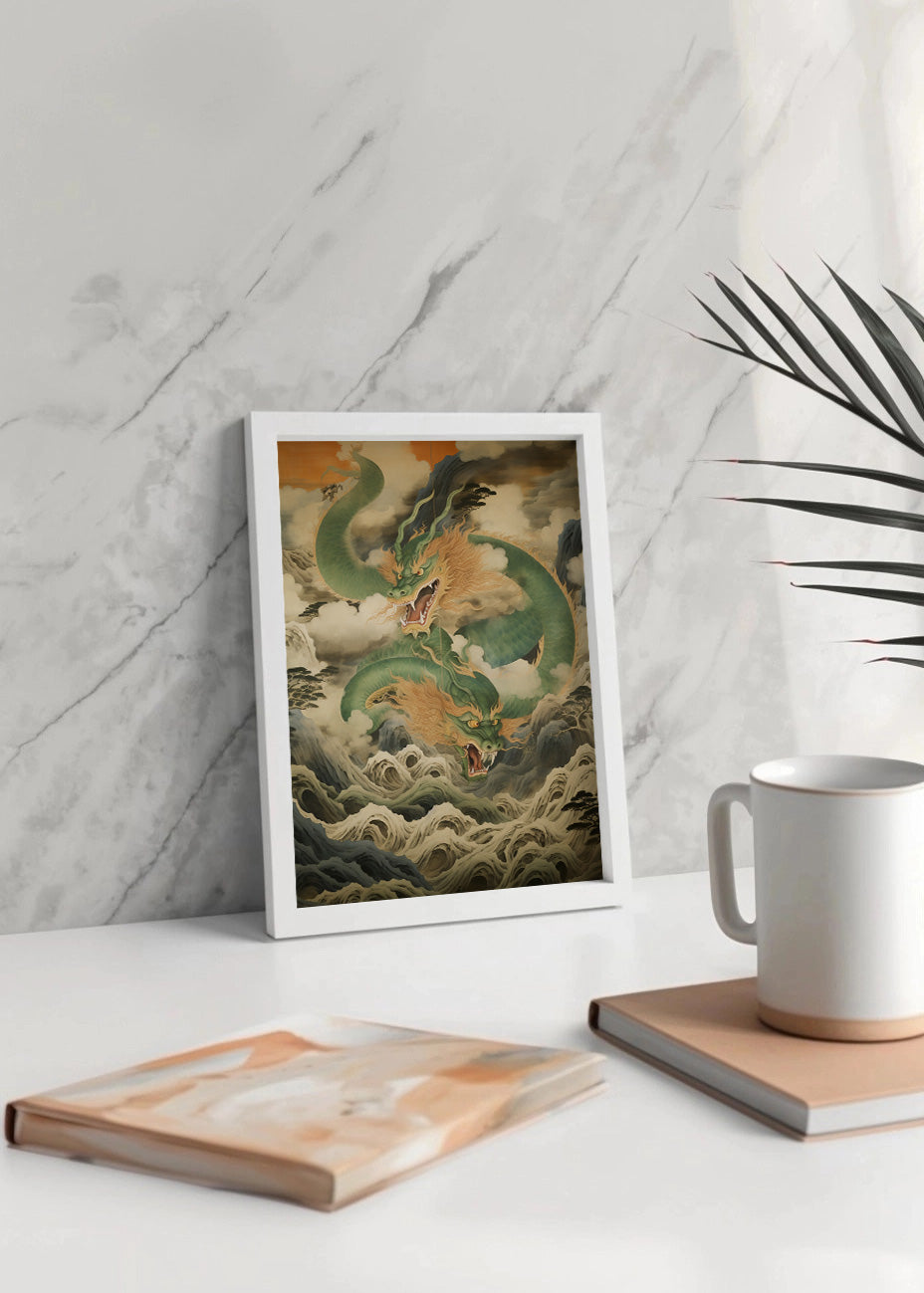 Cuadro Dragón japonés
