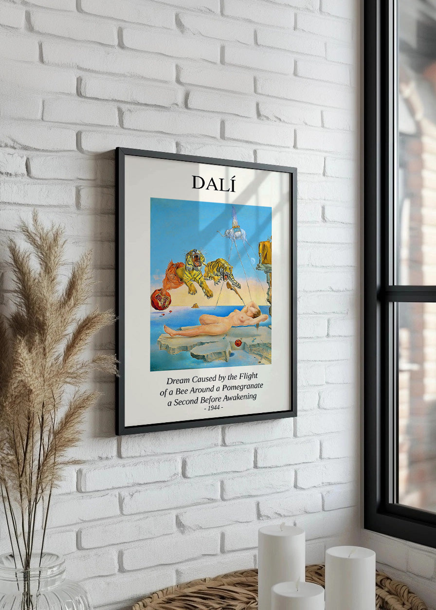 Dream Caused by the Flight of a Bee Around a Pomegranate a Second Before Awakening (Dalí)