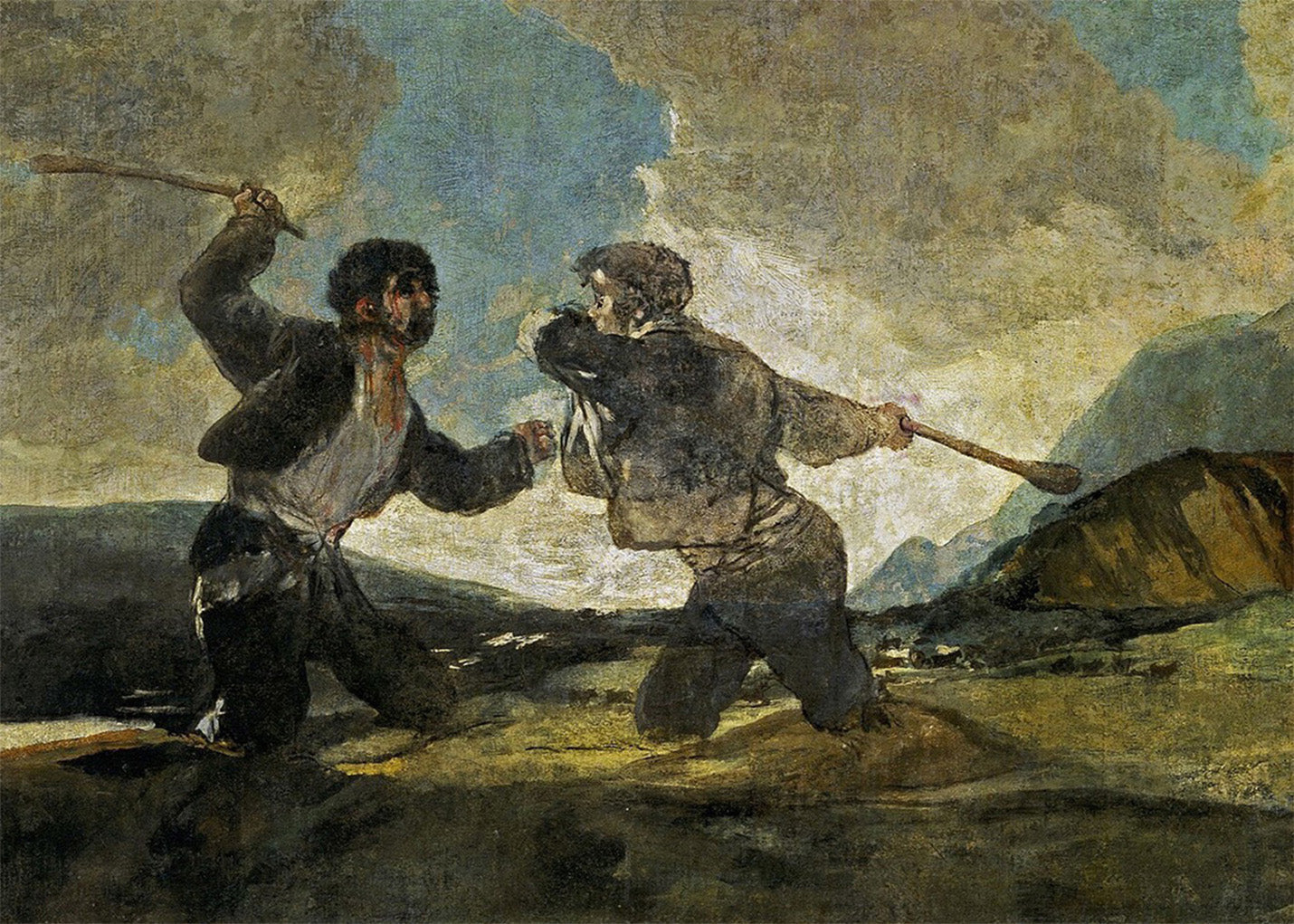 Cuadro Duelo a garrotazos (Francisco de Goya)