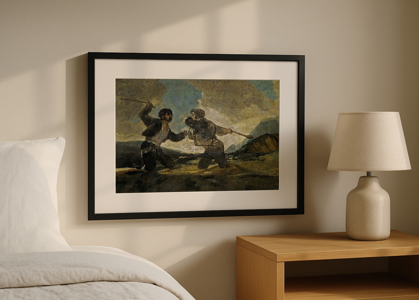 Cuadro Duelo a garrotazos (Francisco de Goya)