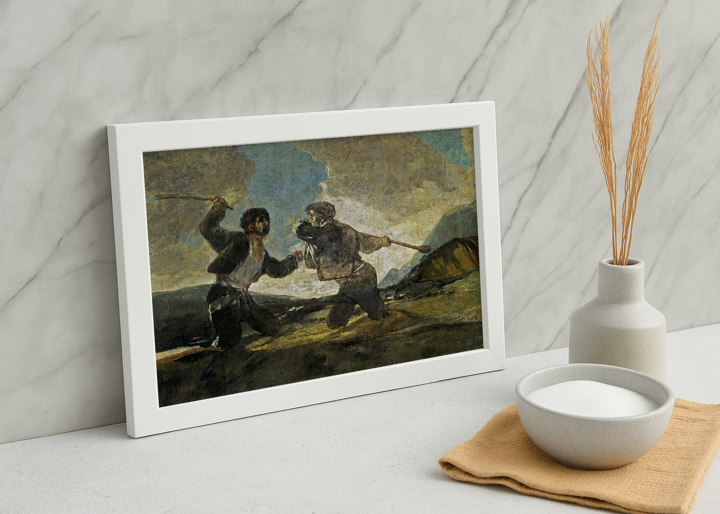 Cuadro Duelo a garrotazos (Francisco de Goya)
