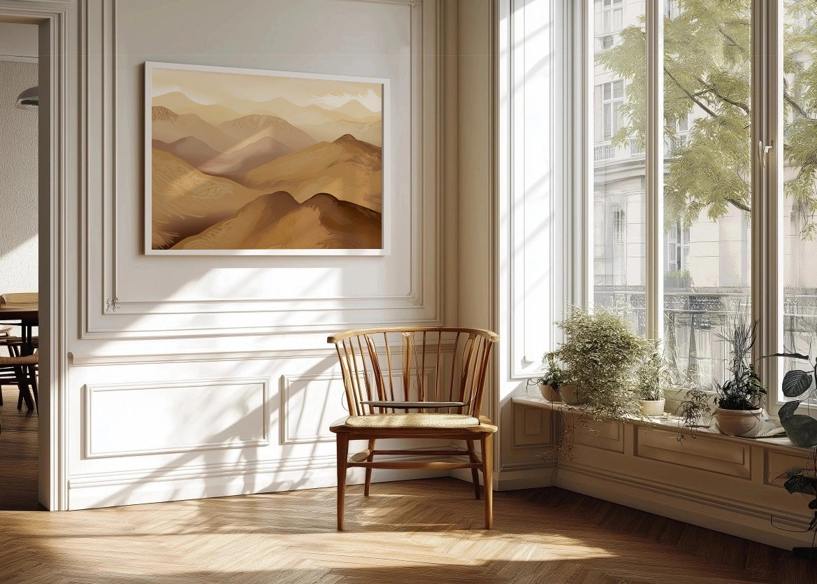 Cuadro Dunas y montañas