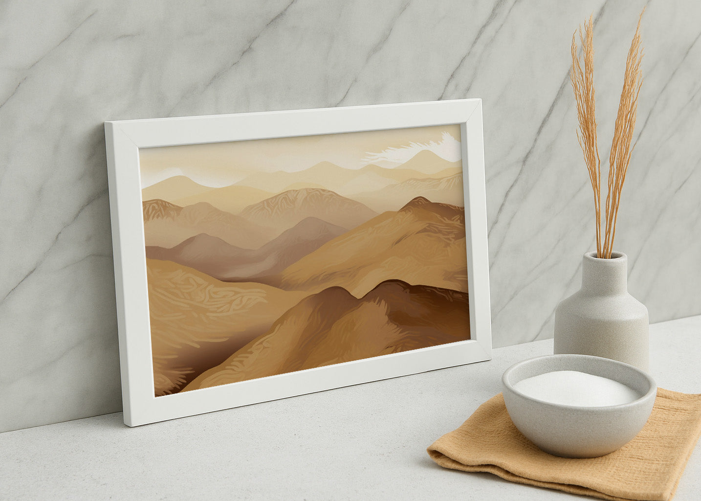 Cuadro Dunas y montañas