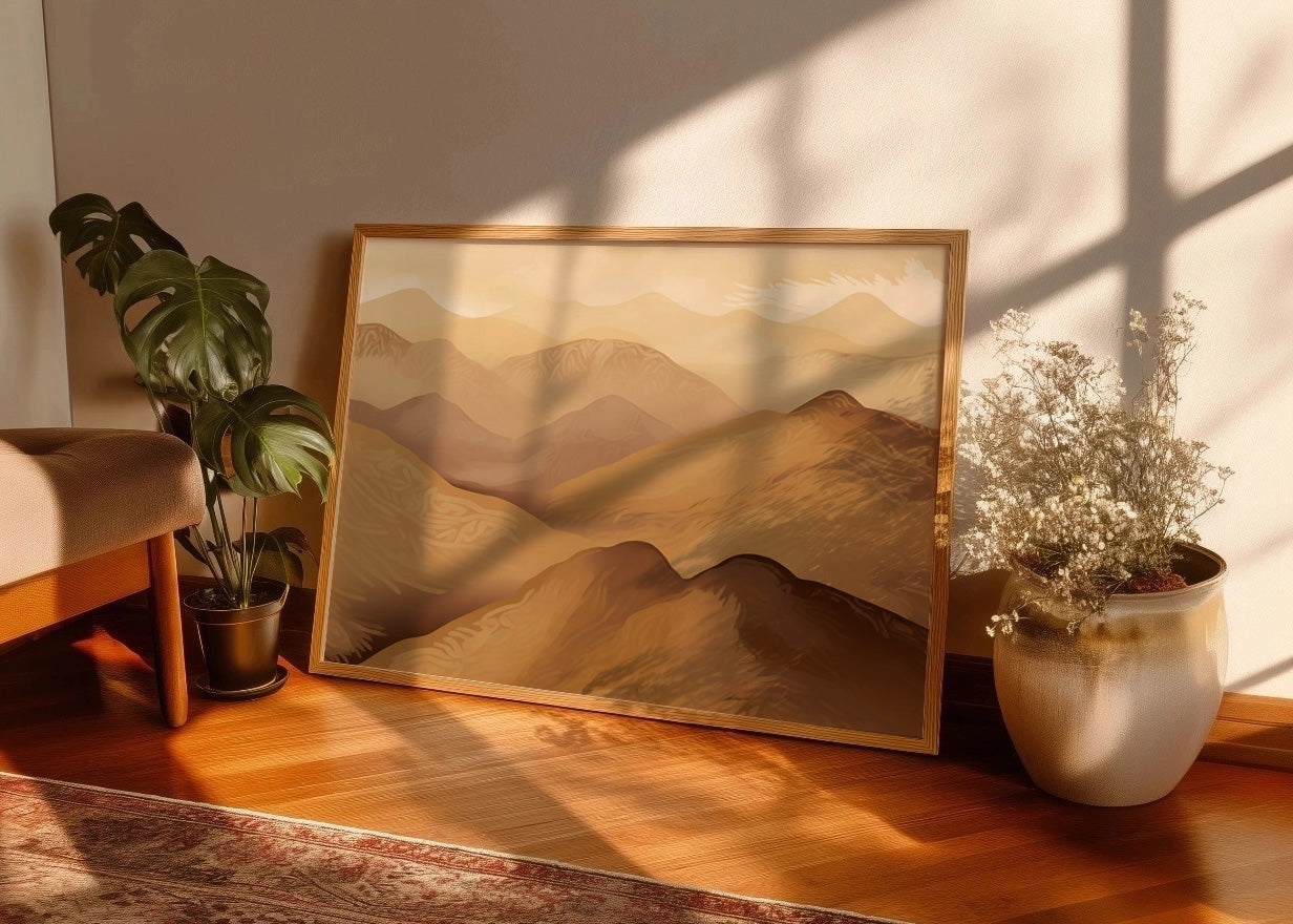 Cuadro Dunas y montañas