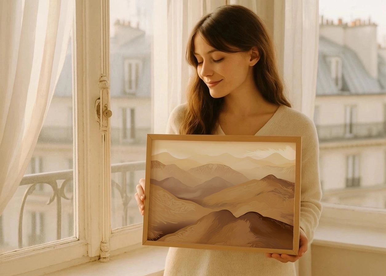 Cuadro Dunas y montañas