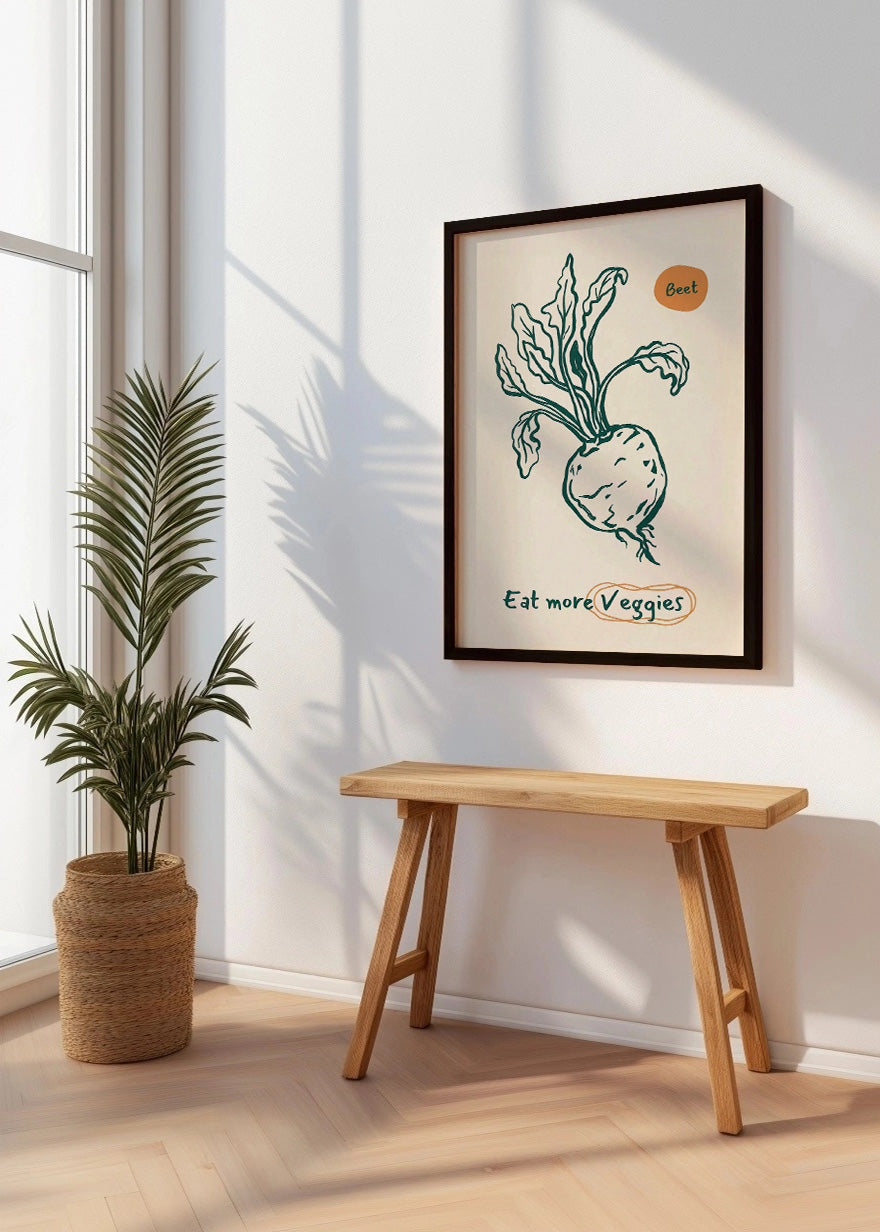 Cuadro Eat more veggies - Decoración de cocina