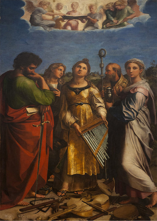 Cuadro El Éxtasis de Santa Cecilia (Rafael Sanzio)