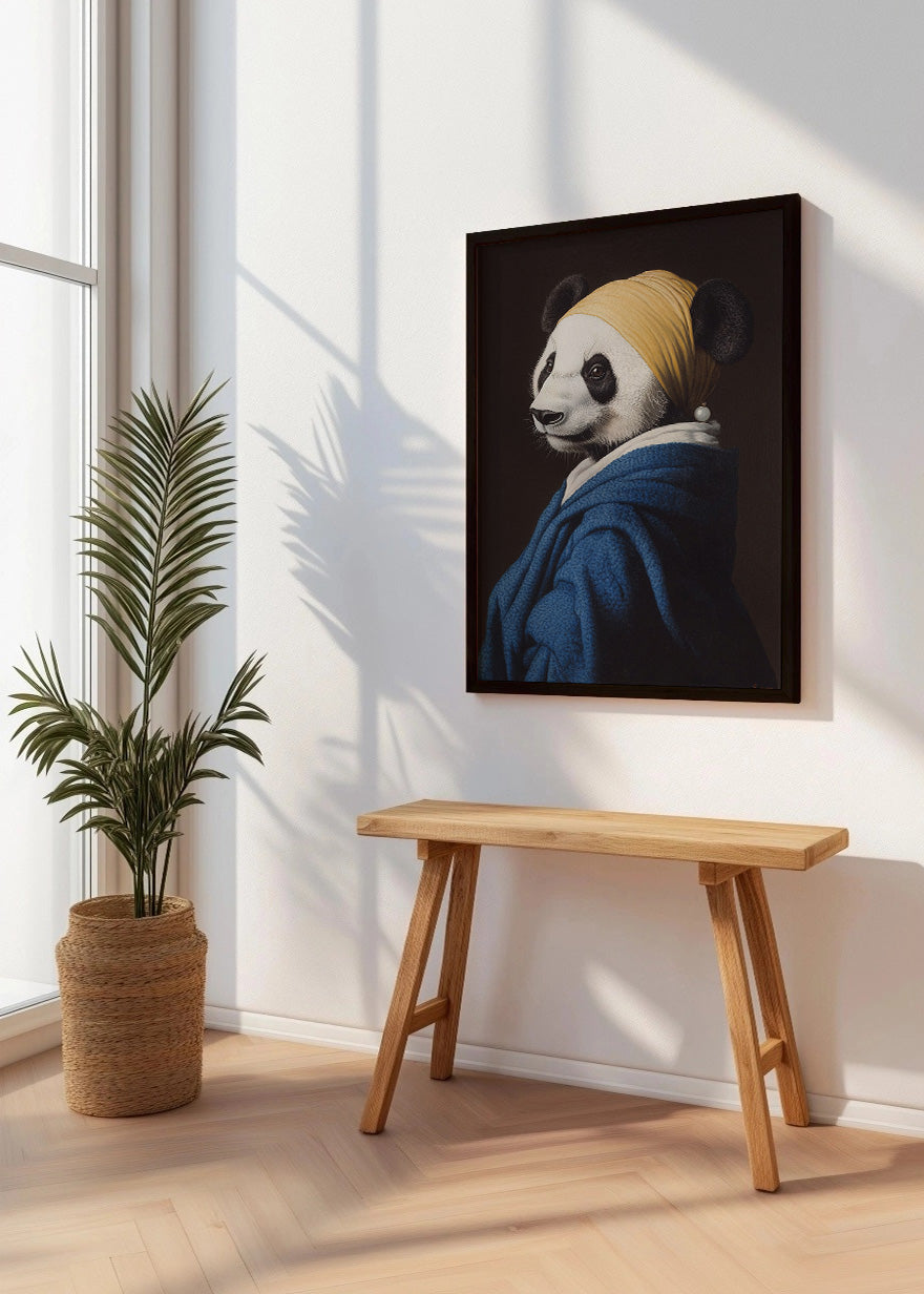 Cuadro La joven de la perla - Oso panda