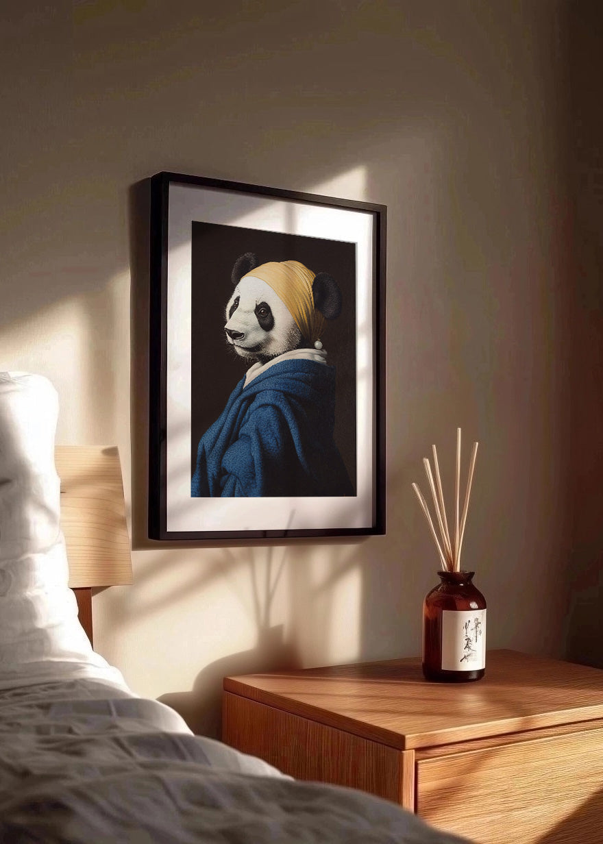 Cuadro La joven de la perla - Oso panda