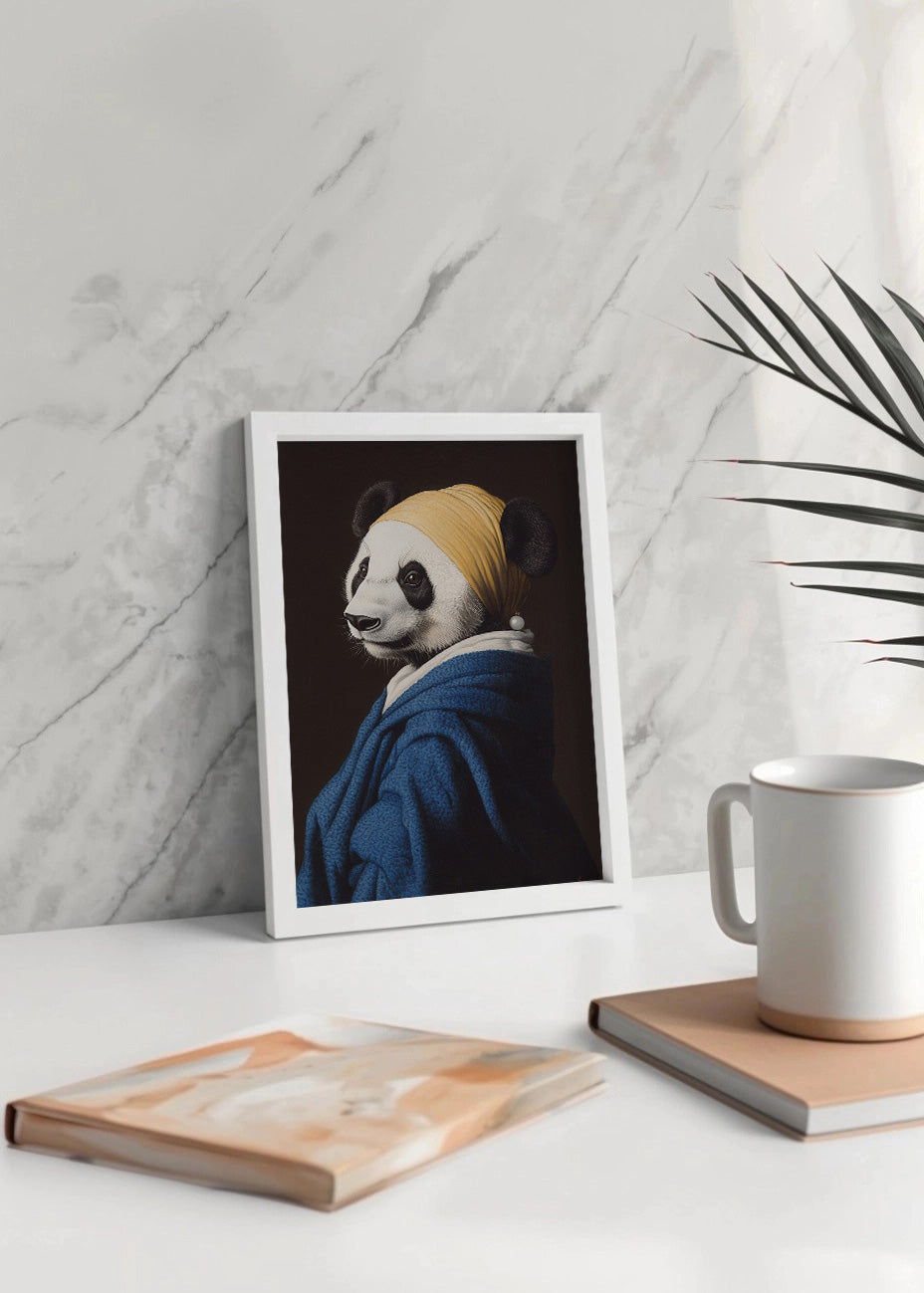 Cuadro La joven de la perla - Oso panda