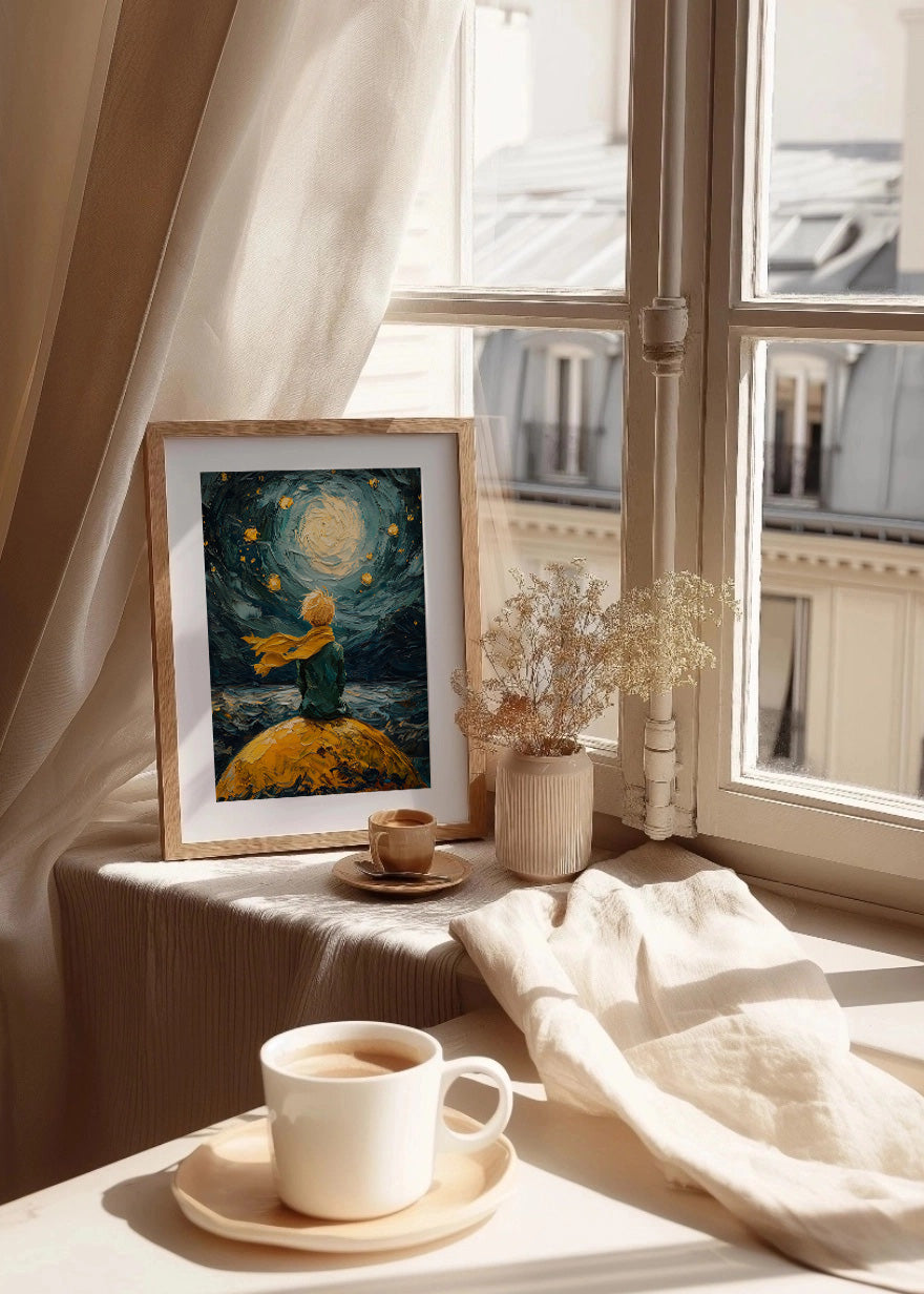 Cuadro El Principito al estilo Van Gogh