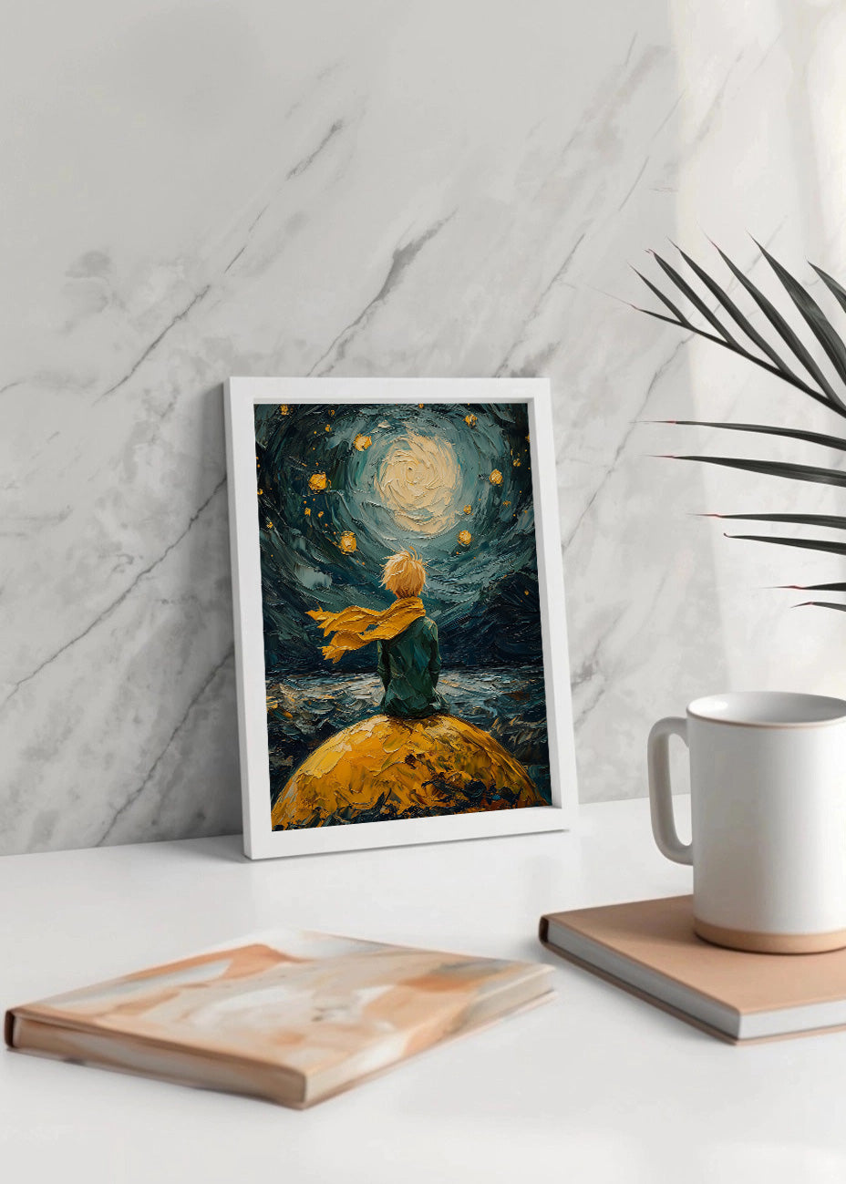 Cuadro El Principito al estilo Van Gogh