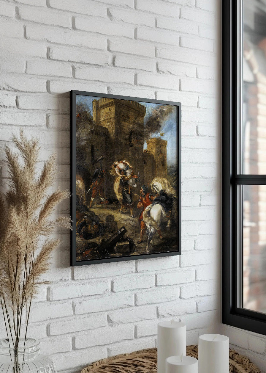 Cuadro El Rapto de Rebeca (Eugene Delacroix)