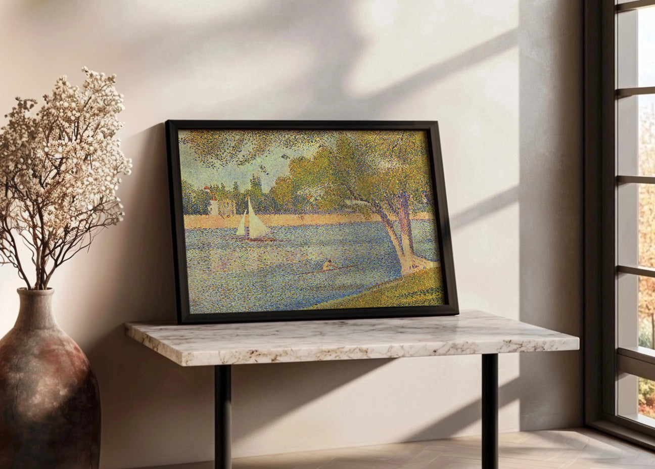 Cuadro El Sena en la Grande Jatte (Seurat)