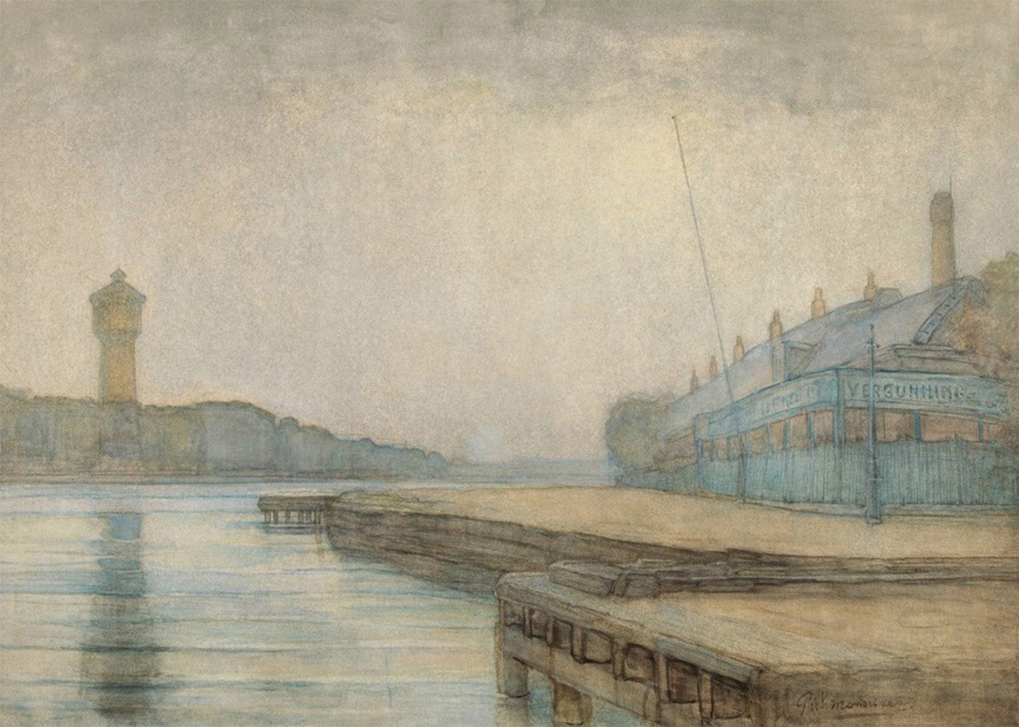 Cuadro El Amstel (Mondrian)