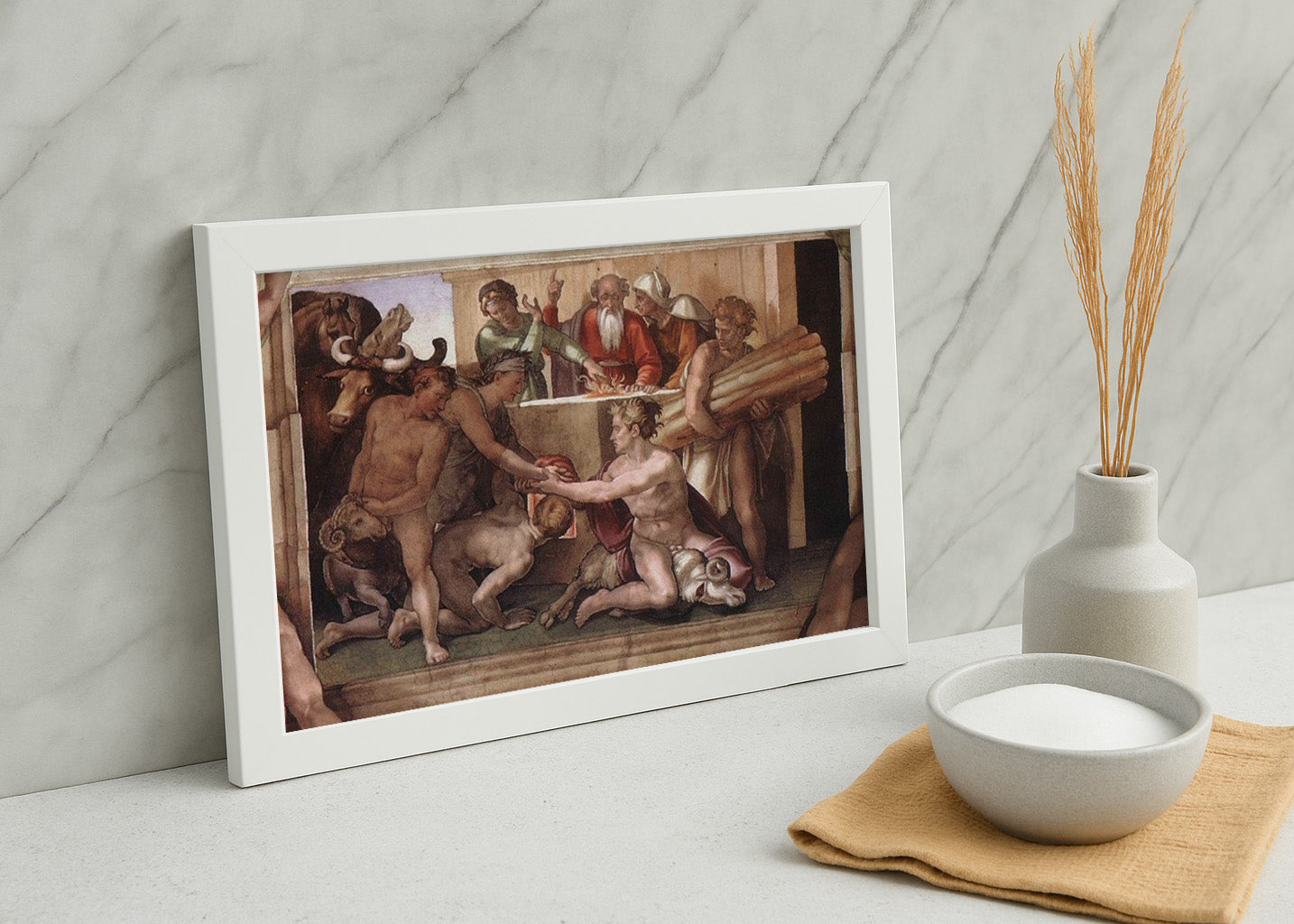 Cuadro El Sacrificio de Noé (Miguel Ángel - Michelangelo) aa