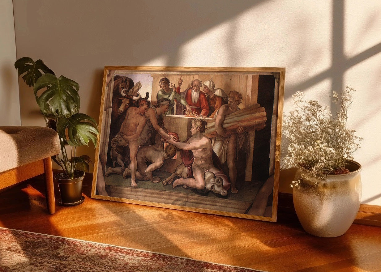 Cuadro El Sacrificio de Noé (Miguel Ángel - Michelangelo) aa