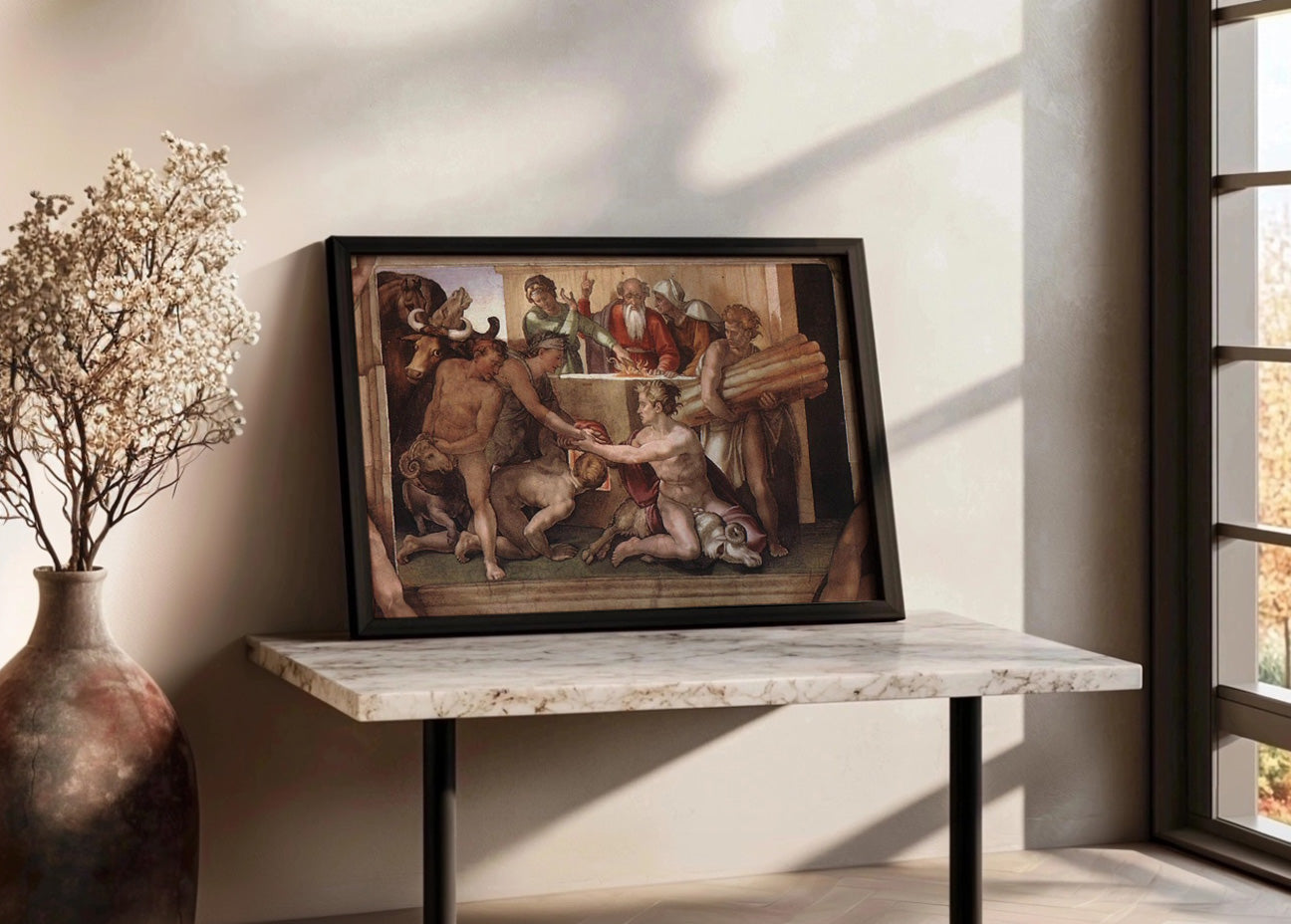 Cuadro El Sacrificio de Noé (Miguel Ángel - Michelangelo) aa