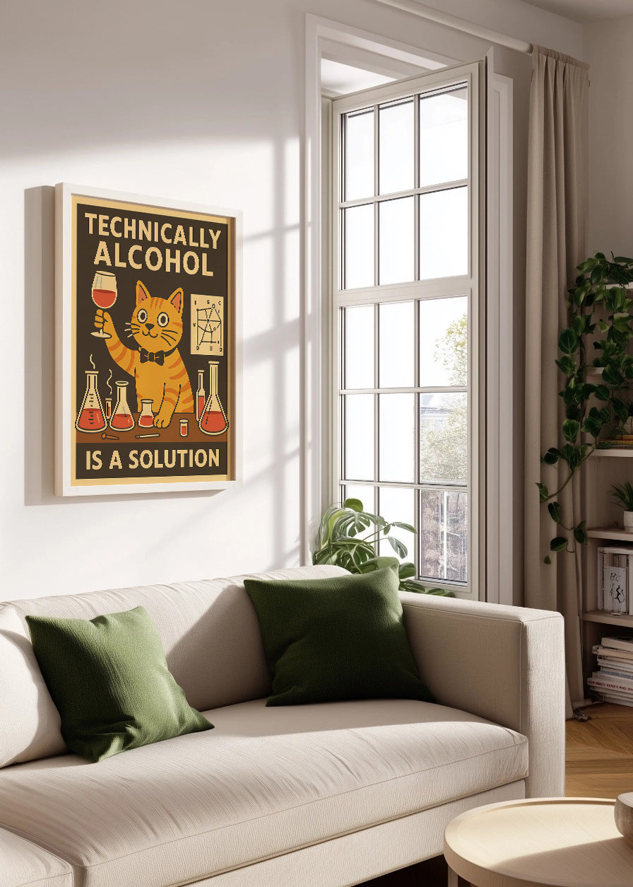 Cuadro El alcohol es una solución